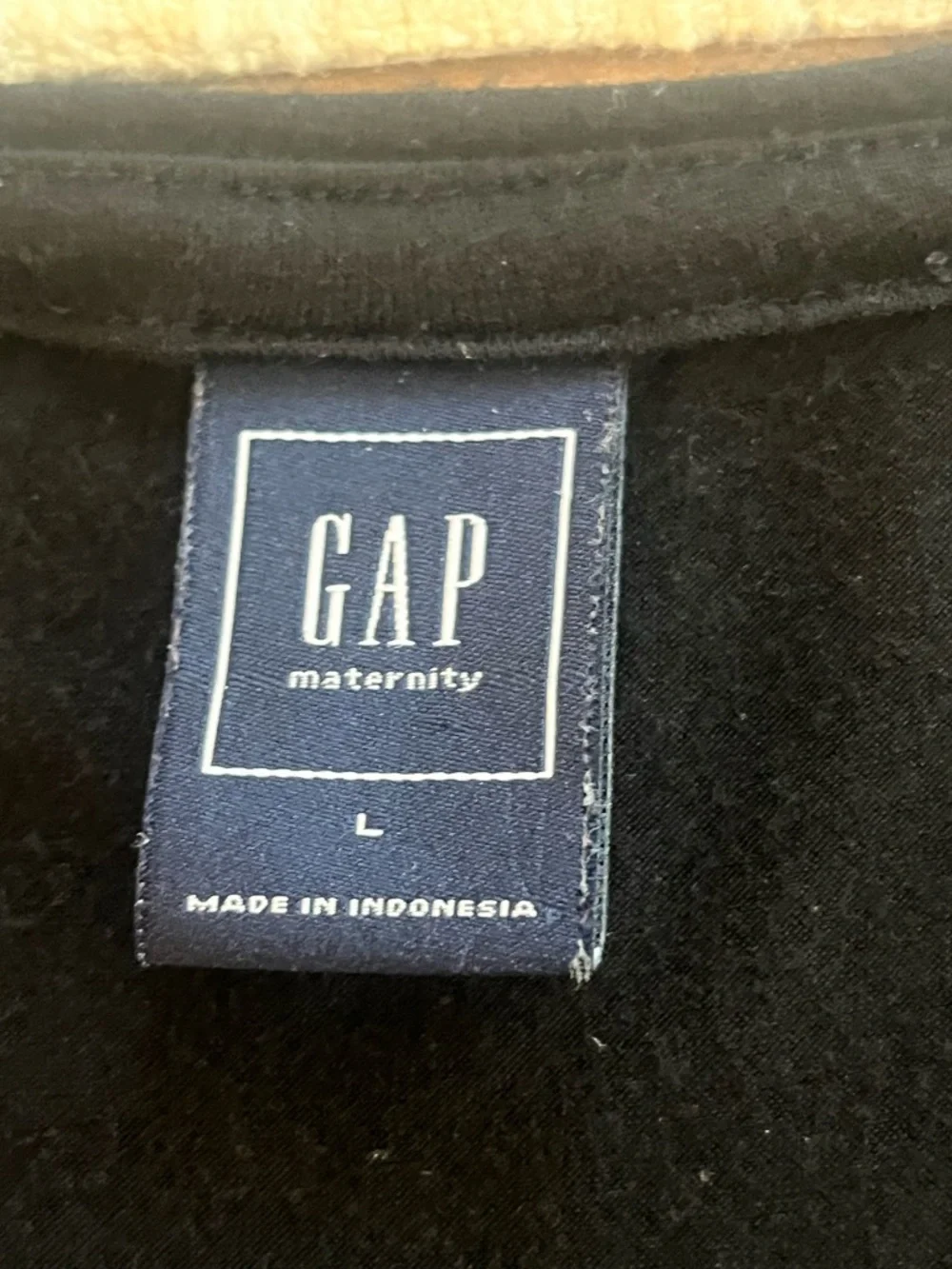 Gap Maternity Black Faux Wrap Midi Dress with Belt Size L - Picture 5 of 9